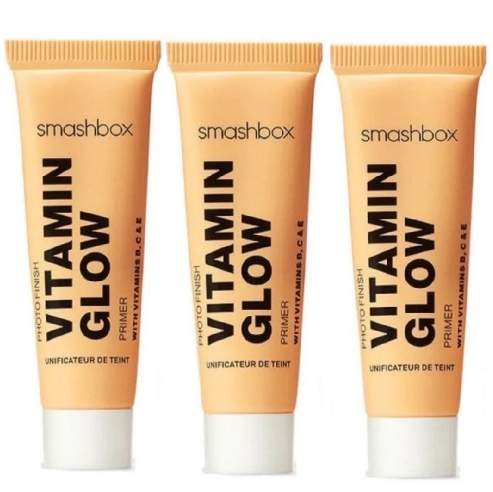 NEW 3× Smashbox Vitamin Face Glow Primer Travel